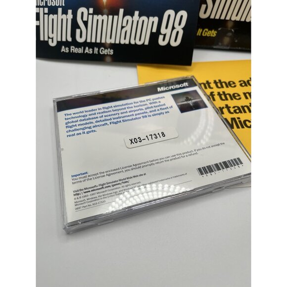 Microsoft Flight Simulator 98 (PC, 1997) & Microsoft SideWinder 3D Pro Vintage - Picture 14 of 14